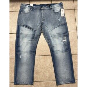 Southpole Jeans Men Jeans 46x32 Blue Active Flex Moto Stretch Hip Hop Skater NWT